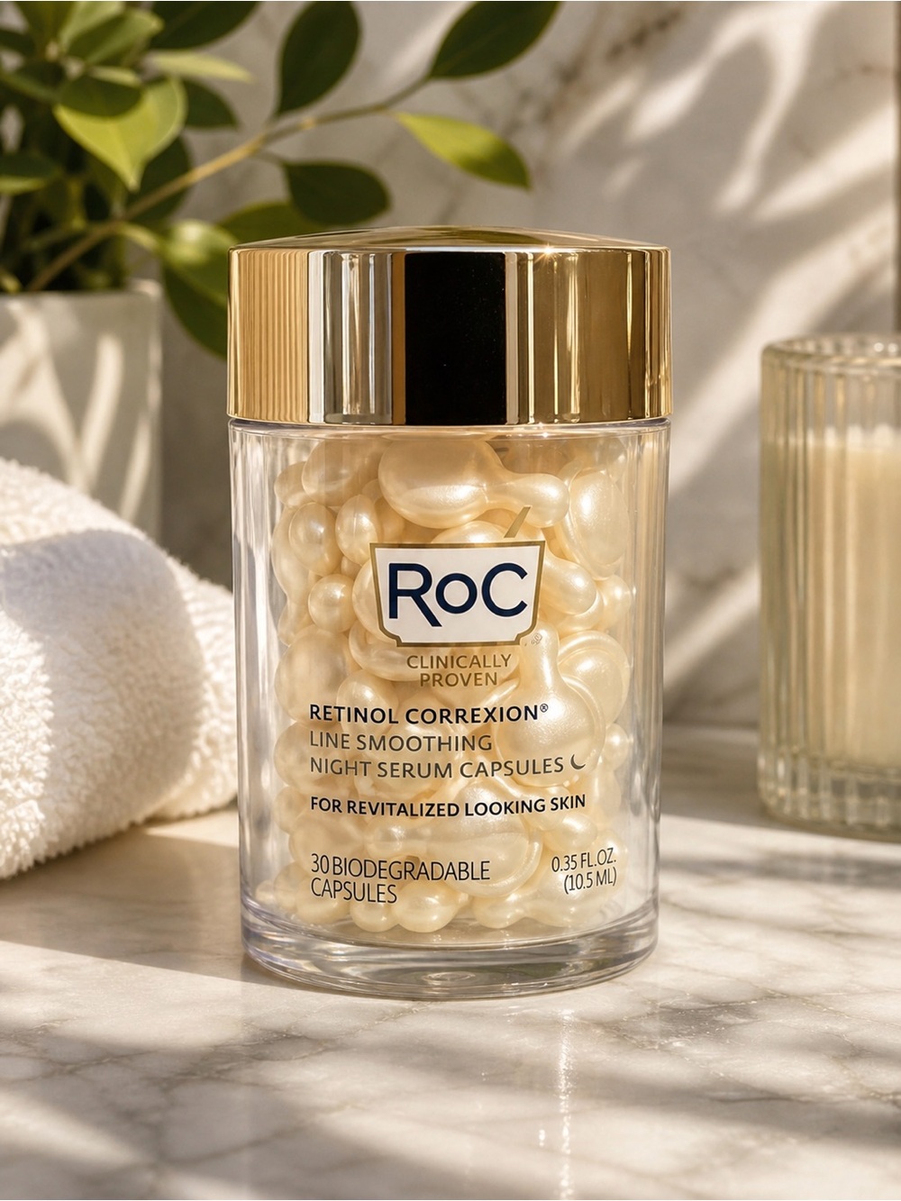 NEW RoC Retinol Correxion Night Serum Capsules 30 Count Anti-Aging